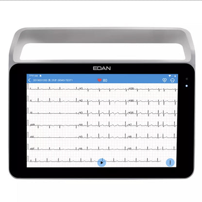 10.1inch Multi-touch screen EDAN ISE Series 12 18-Lead ECG Edan Medical Digital Portable Electrocardiograph ECG EKG - Pet medical equipment