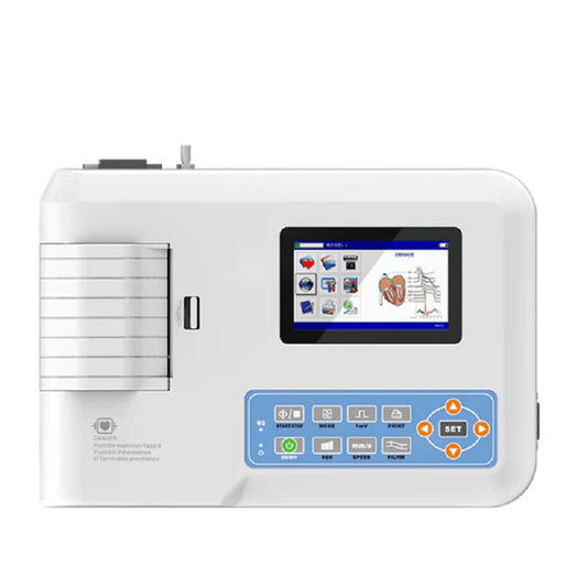 Digital One Channel 12 lead ECG EKG Machine Electrocardiograph ECG100G - Pet medical equipment