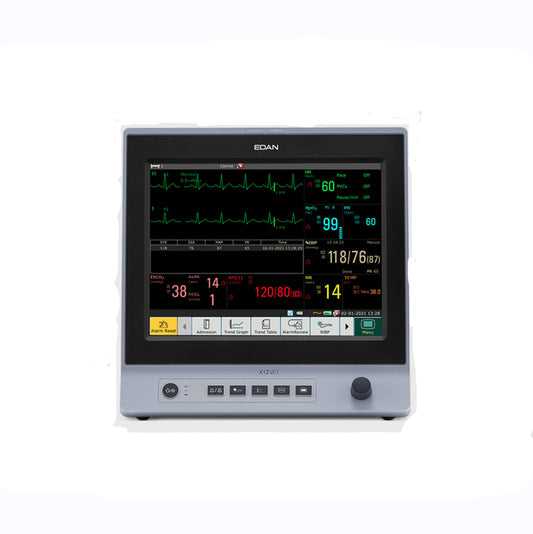 X12 Reliable Monitoring For General Veterinary Cares With Capnography EtCO2 And Trolly - Pet medical equipment